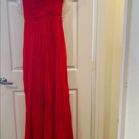 Strapless Red Ballgown - Picture 3 of 6